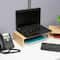 Mind Reader Dual Monitor Stand, Laptop Riser, Desktop Organizer, Office, MDF, Brown